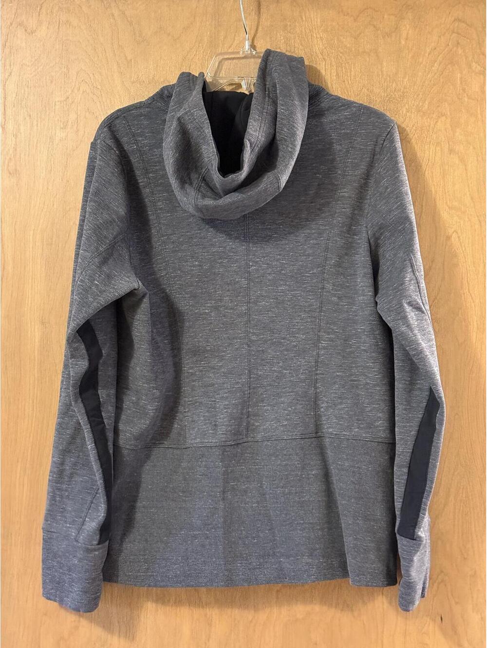 Athleta Gray Heather Fleece Lined Full Zip Jacket Women's XL - Picture 2 of 8